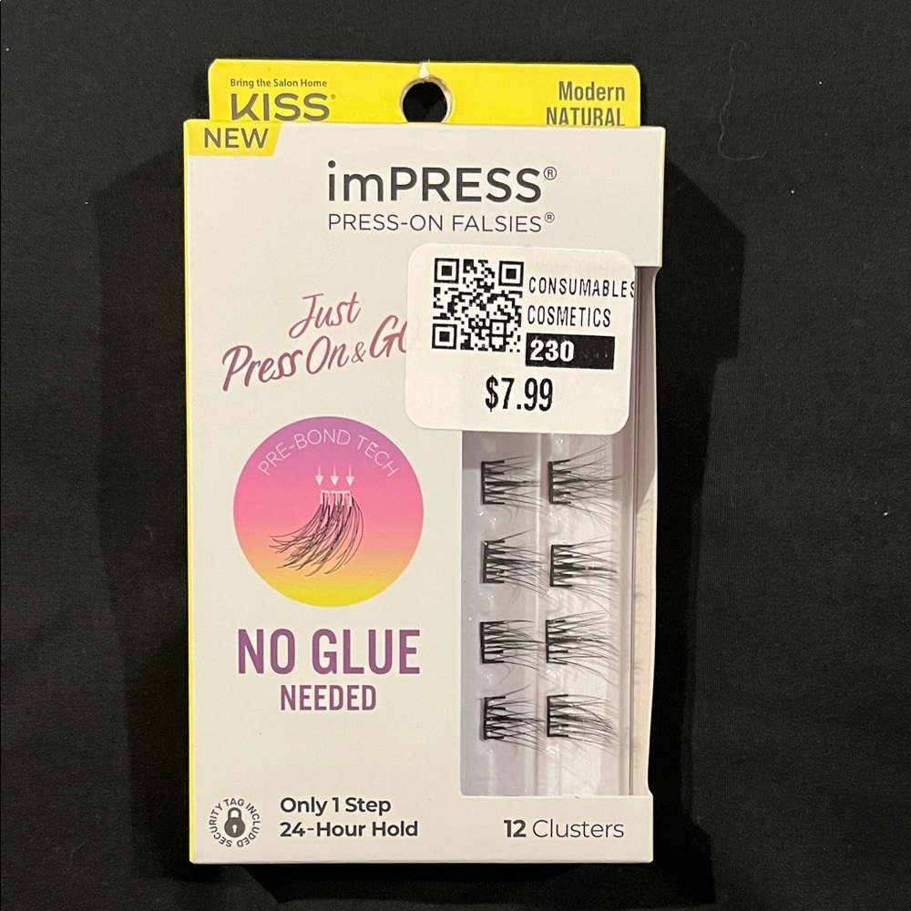 KISS NEW imPRESS,PRESS-ON FALSIES. Modern NATURAL.
